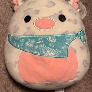 Squishmallow ROSIE The PIG Blue Bandana 8” Plush Stuffed Animal Kellytoy NEW NWT